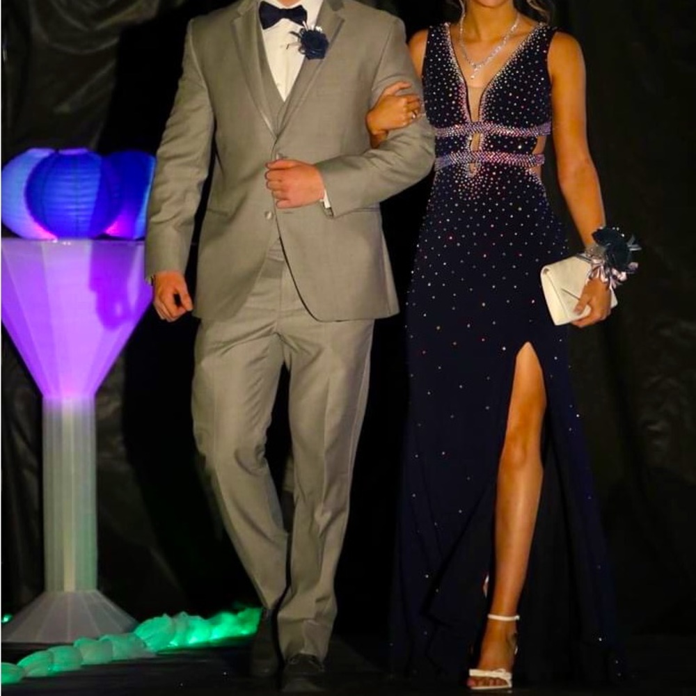 Navy Jovani Prom Dress
